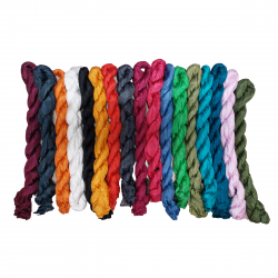 3er-SET | Knitterschal Halstuch Schal XXL einfarbig 100% Seide ca. 180x90 cm 