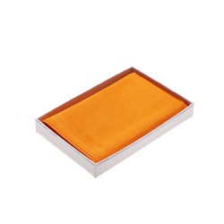 Einstecktuch orange reine Seide Herren Pochette