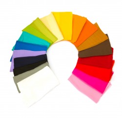 Seidenschal Chiffon 180x55 cm einfarbig in verschiedene Farben