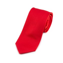 Seidenkrawatte rot tiefrot reine Seide unifarben einfarbig