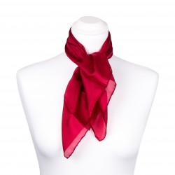 Nickituch Seidentuch rot weinrot bordeaux 100% reine Seide 55x55cm