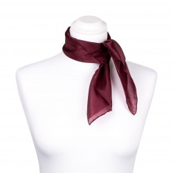 Nickituch Aubergine Bordeaux 100% reine Seide 55x55cm Damen