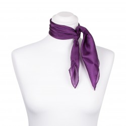 Nickituch Seidentuch violett lila 100% reine Seide 55x55cm Damen