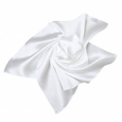 Nickituch Halstuch Satin Naturweiß