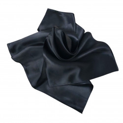 Nickituch Halstuch Satin Schwarz