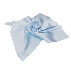 Nickituch Halstuch Satin hellblau