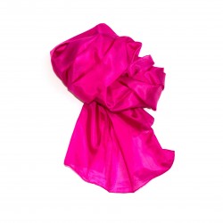 Seidenschal XXL 180x90cm rosa pink reine Seide einfarbig uni