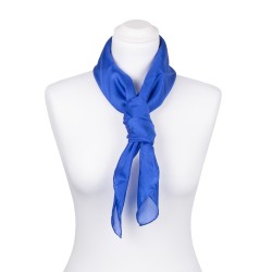 Seidentuch Royalblau Blau Dunkelblau 100% reine Seide 90x90cm