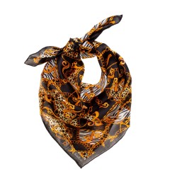 TINITEX Nickituch Halstuch Safari schwarz gold (