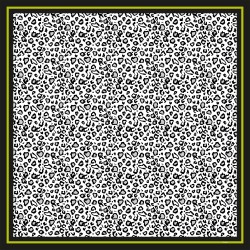 TINITEX Seidentuch Halstuch Leopard grün