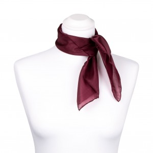Nickituch Halstuch Pongé Aubergine 
