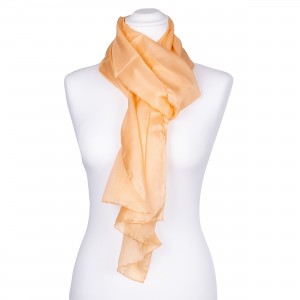 Seidenschal Halstuch Schal Apricot