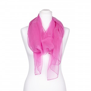 Seidenschal Halstuch Schal Chiffon Altrosa