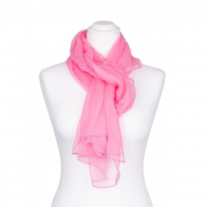 Seidenschal Halstuch Schal Chiffon Malve