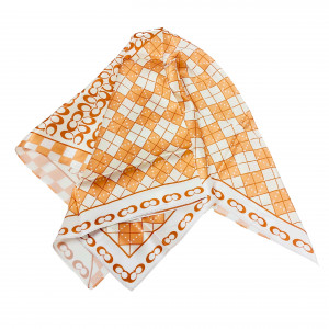 SPECIAL EDITION - Seidentuch Halstuch orange Patchwork