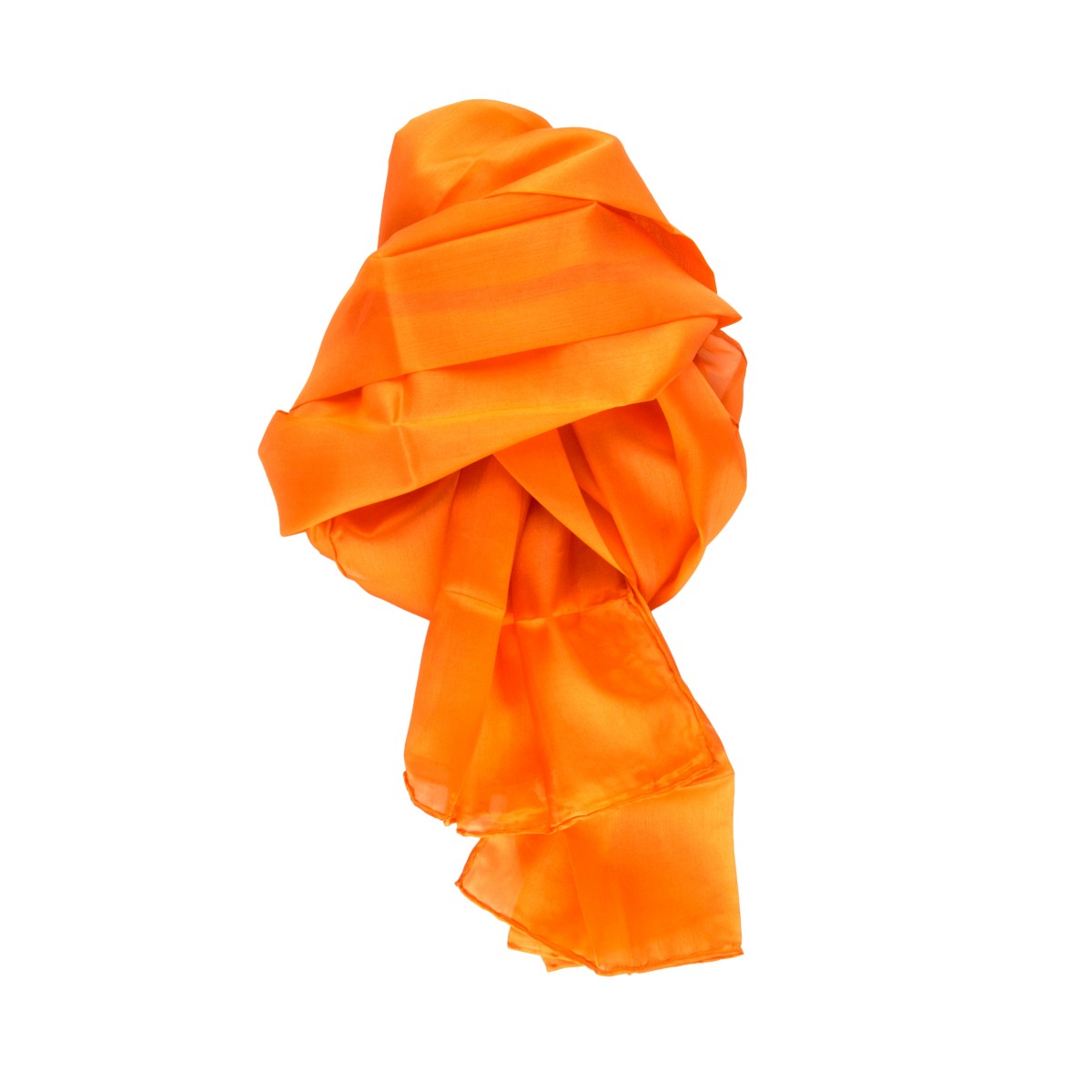 ZLIXING Seidenschal Orange/rot – Zickzackmuster, 60x60 Cm, Für Kostüm & Herren/Damen
