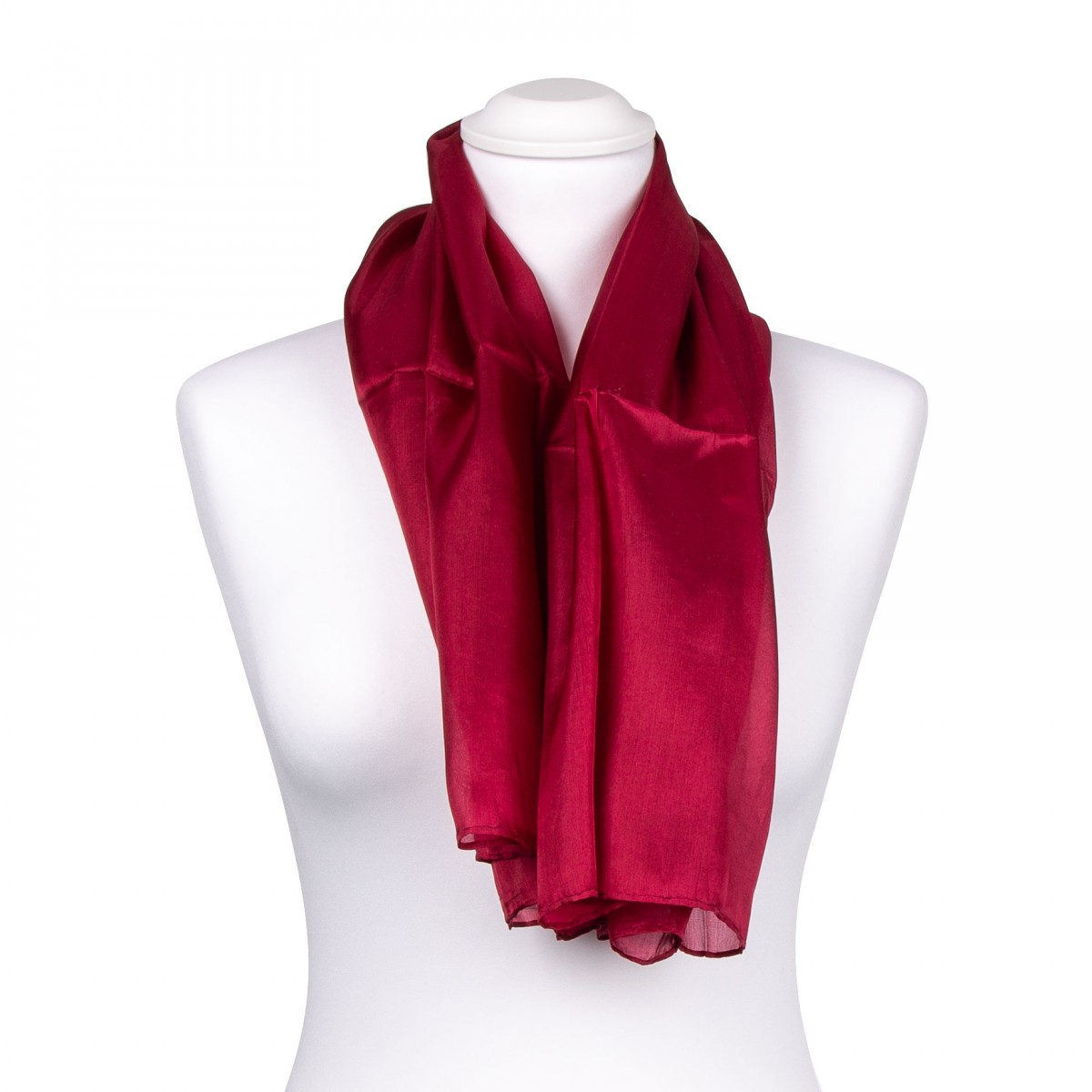 rotes Tuch und roter Schal aus Seide viele Größen handcolorierte Seidentücher 