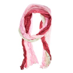 Knitterschal Halstuch Schal XXL Farbverlauf rosa-grau 
