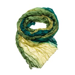 Knitterschal Halstuch Schal Farbverlauf olive grün