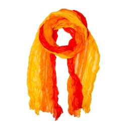 Knitterschal Halstuch Schal XXL Farbverlauf rot-orange-gelb