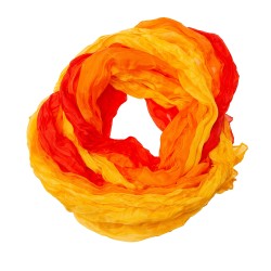 Knitterschal Halstuch Schal XXL Farbverlauf rot-orange-gelb