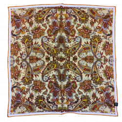 FRAAS Nickituch Halstuch Paisley gelb camel