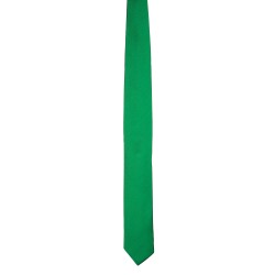 Seidenkrawatte grün reine Seide einfarbig 150x7,5 cm