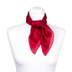 Nickituch Seidentuch rot weinrot bordeaux 100% reine Seide 55x55cm Damen einfarbig