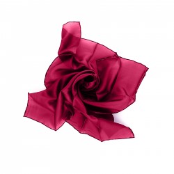 Nickituch Seidentuch 55x55 cm Weinrot Dunkelrot Bordeaux 
