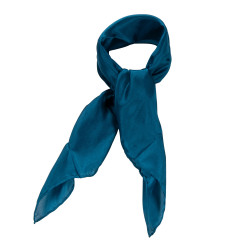 Nickituch Petrol Blaugrün 100% reine Seide 65x65 cm Damen
