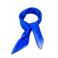 Nickituch Seidentuch royalblau blau dunkelblau 100% reine Seide 55x55cm Damen unifarben