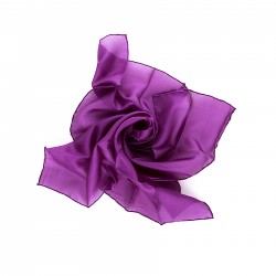 Nickituch Seidentuch violett lila 100% reine Seide 55x55cm