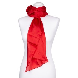 Seidenschal grün minzgrün 100% reine Seide 180x45cm