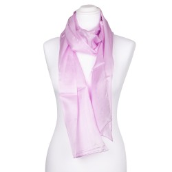 Seidenschal perle rosa pink 100% reine Seide 180x45cm einfarbig uni