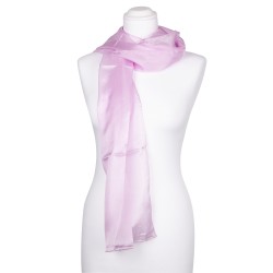 rosaner perle Seidenschal 100% reine Seide 180x45cm Damen