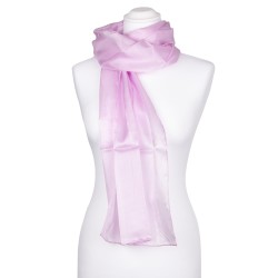 perle rosa Seidenschal 100% reine Seide 180x45cm Damen