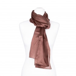 Seidenschal Apricot Aprikose 100% reine Seide 180x45cm
