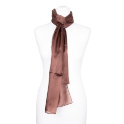 Seidenschal Apricot Aprikose 100% reine Seide 180x45cm