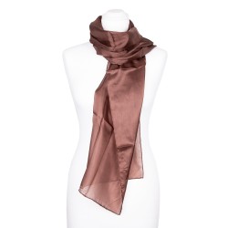 Seidenschal Apricot Aprikose 100% reine Seide 180x45cm