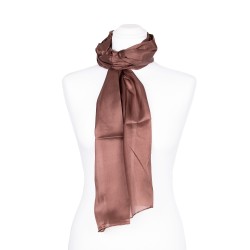 Seidenschal Apricot Aprikose 100% reine Seide 180x45cm