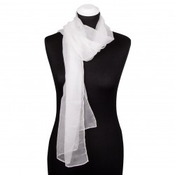 Chiffonschal Limone 100% reine Seide 180x55cm Damen