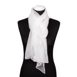 Chiffonschal Limone 100% reine Seide 180x55cm Damen
