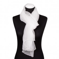 Chiffonschal Limone 100% reine Seide 180x55cm Damen