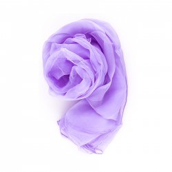 Chiffon-Seidenschal Flieder Lila Pastell 180x55cm uni einfarbig flieder lila