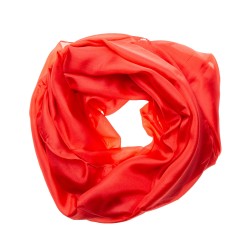 Seidenschal XXL 180x90cm feuerrot rot reine Seide einfarbig uni