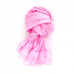Seidenschal XXL 180x90cm altrosa rosa pink reine Seide einfarbig uni