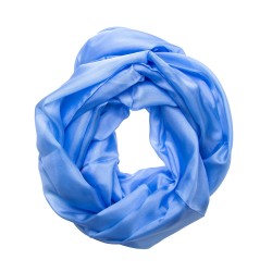 Seidenschal Halstuch Schal XXL Hellblau