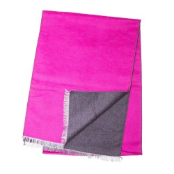 Schal Seidenflanell pink brombeere 180x30 cm 100% Seide