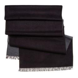Seidenflanell Schal Halstuch schwarz anthrazit