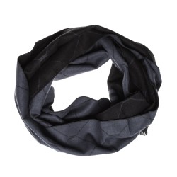 Schal Seidenflanell grau schwarz Diamant